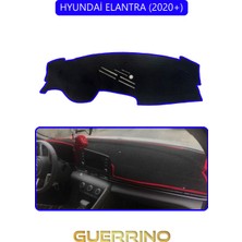 Hyundai Elantra 2020+TORPİDO Koruma Halısı Mavi Kenar