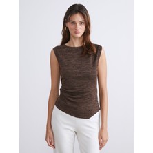 Lc Waikiki Yeni Sezon Bisiklet Yaka Büzgülü Bluz