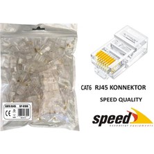 Speed SP-U100 Cat6 RJ45 Konnektör 100 Adet