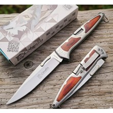 Alsepeteavm A3123-A Ahşap Kabze Manuel Kamp Çakısı