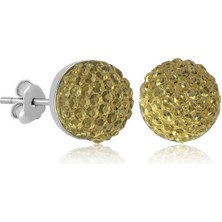 925 Ayar Gümüş Kristal Çivili Kadın Küpe