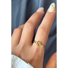 Yeni Sezon Love Knot Tasarım Ayarlanabilir Kadın Yüzük