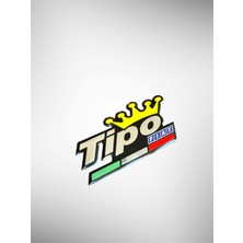 Tipo Arma Alüminyum Sticker 10,5x5 cm