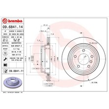 Brembo 09684111 - Fren Dıskı Arka Havalı Bmw E39 96 03