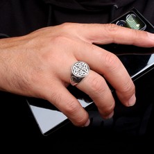 925 Ayar Gümüş Desen Model Erkek Yüzük