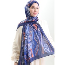 Desenli Soft Şal 70313-05 Saks