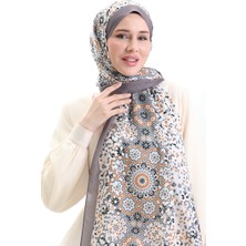 Desenli Soft Şal 70297-15 Vizon Hardal
