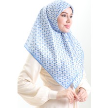 Dijital Rayon Eşarp 70307-05 Indigo