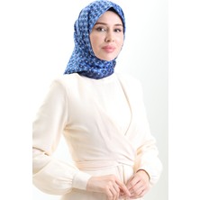 Dijital Rayon Eşarp 70307-13 Lacivert