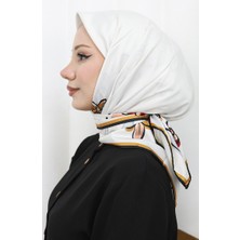 Dijital Rayon Eşarp 70308-09 Bordo