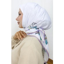 Dijital Rayon Eşarp 70308-11 Lila