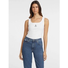 Guess Jeans Kadın Beyaz Top W4YP48KA0H1-G011