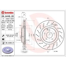 Brembo 09A44821 - Fren Dıskı On Mercedes W203 CL203 S203 C209 A209 R171 Amg Spor Tıp
