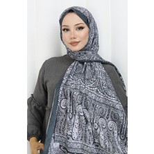 Etnik Desen Vual Şal 70303-06 Antrasit