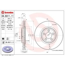 Brembo 09B31111 - Ön Fren Aynası Jaguar Xf I X250 Xj X350. X358 Xk 2×150
