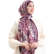 Etnik Desen Soft Şal 70295-01 Mürdüm