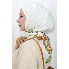 Dijital Rayon Eşarp 70308-07 Tarçın Renk