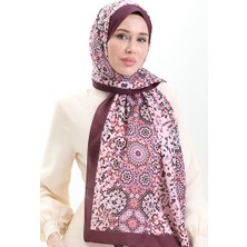 Desenli Soft Şal 70297-07 Mürdüm Lila