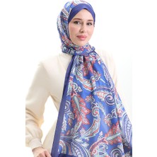 Etnik Desenli Soft Şal 70296-08 Mor Mint Yeşili