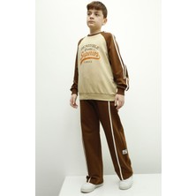 Erkek Çocuk Baskılı Bisiklet Yaka Takım