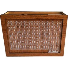 Ahşap Para Biriktirme Kumbarası 10.000 Tl Kapasiteli Parabaks Işaretlenen Kumbara