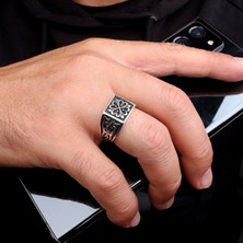 925 Ayar Gümüş Desen Model Erkek Yüzük