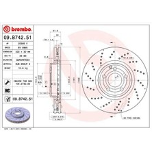 Brembo 09B74251 - Fren Dıskı On Mercedes Cls-Class C218 X218