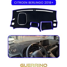 Cıtroen Berlingo 2018+TORPİDO Koruma Halısı Mavi Kenar