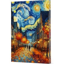 Van Gogh 3 - Sokak Çizgili Yan Boyamalı Defter