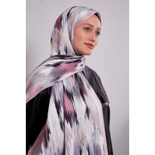 Lêvi D'or Alacalı Desen Twill Şal Pudra