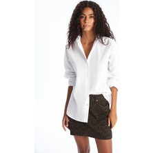 Lc Waikiki Yeni Sezon Oversize Poplin Kadın Gömlek