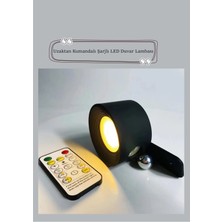 Uzaktan Kumandalı Duvar Lambası – USB Şarjlı 360° Dönebilen Manyetik Esnek Askılı Okuma Lambası