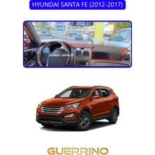 Hyundai Santa Fe 2012-2017TORPİDO Koruma Halısı Mavi Kenar