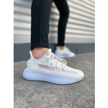 Erkek SPORJY305 Pulse Bağcıklı Triko Kumaş Erkek Günlük Spor Ayakkabı Tbt - Beyaz