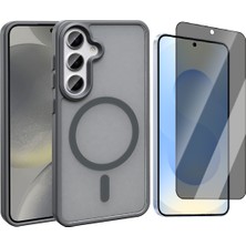 Vendas Galaxy S25 FE Kılıf M-safe Şarj Özellikli Mat Arka Yüzey Zore Sio Kapak + Hayalet Ekran Koruyucu