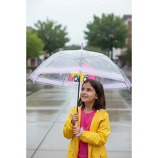 My Little Pony Lisanslı Şeffaf Uzun Saplı Şemsiye - Fluttershy