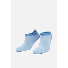 Kadın Lyocell Tekli Mavi Patik Çorap - A 44080 M