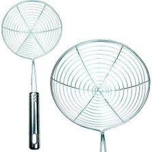 Paslanmaz Çelik Tel Kevgir Kızartma Haşlama Süzgeç 35 cm