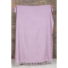 Elart Carlos Tv Battaniyesi Waffle Pamuklu (130X170 Cm) Mor