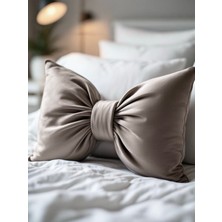 Fiyonk Görünümlü Dekoratif Yastık Dolgulu Fiyonk Kurdele Hediye Yastık Kırlent Minder