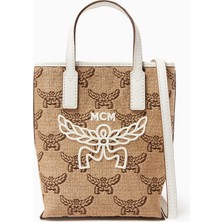 Mcm Mini Himmel Çapraz Çant, Lauretos Kanvas & Deri Detaylı