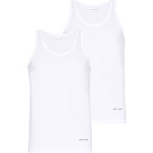 Pierre Cardin Erkek Beyaz Pamuk Modal Karışımlı 2'li Atlet 50323582-600