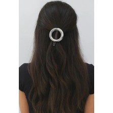 Leo'Stone Oval Tasarım Metal Halka Çıt Çıt Klipsli Pinterest Toka