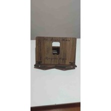 İskender Wood Ahşap Isme Özel Ahşap Kitap Tablet Tutucu Stand Kuran Rahlesi
