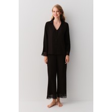 Suwen Amour Gömlek Yaka Pijama Takımı