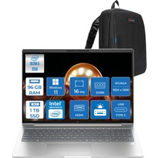 Hp Elitebook 6 G1I Intel® Core Ultra 5 225U 96GB Ddr5 1tb SSD 16" Wuxga (1920X1200) IPS 300NIT WIN11HOME Taşınabilir Bilgisayar AD4G3ETH28+ZETTAÇANTA