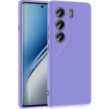 Nezih Case Tecno Camon 40 Pro Uyumlu Kamera Korumalı (Kadife Iç Yüzey) Renkli Silikon Kılıf