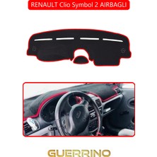 Renault Clio Symbol 2 Aırbaglıtorpido Koruma Halısı Kırmızı Kenar