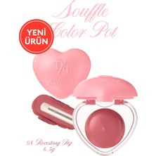 Kalp Tasarımlı, Yoğun Pigmentli, Köpük Yapılı, Kadife Bitiş Sunan Ruj Dasıque Souffle Color Pot #08 Roasting Fig