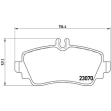 Brembo P50036 - Fren Balatası On Mercedes A-Class W168 99 04